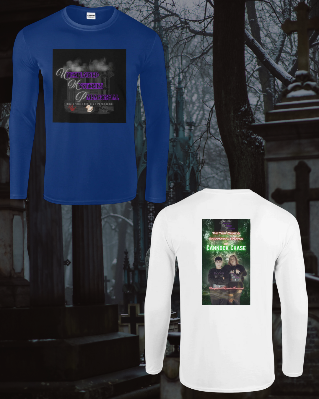 Unisex Long Sleeve T-Shirt - Cannock Chase DVD Cover Back