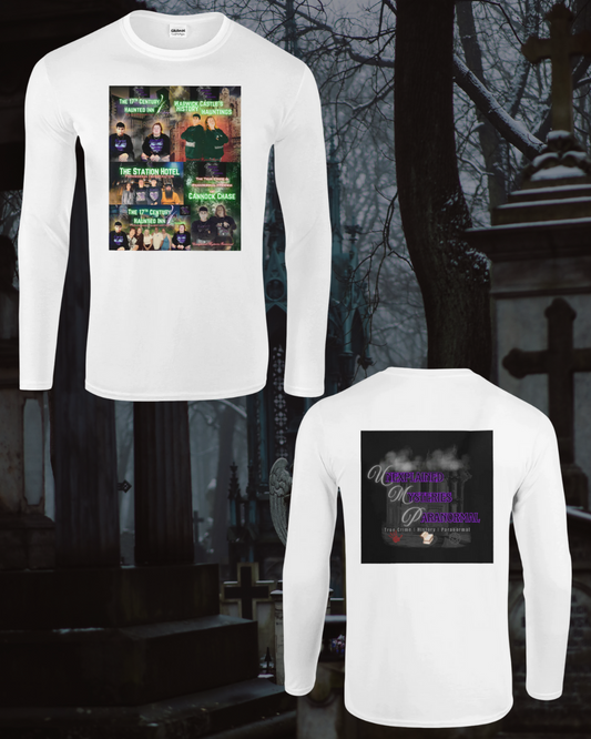Unisex DVD Cover Mix Front Long Sleeve T-Shirt - Logo Back